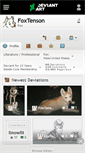 Mobile Screenshot of foxtenson.deviantart.com