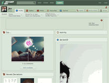 Tablet Screenshot of jxv.deviantart.com