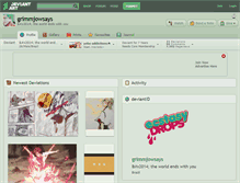 Tablet Screenshot of grimmjowsays.deviantart.com