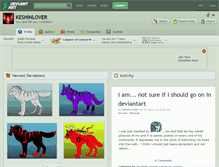 Tablet Screenshot of keshinlover.deviantart.com