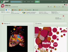 Tablet Screenshot of nikki-ns.deviantart.com