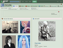 Tablet Screenshot of cherryops.deviantart.com