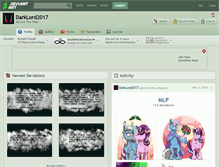 Tablet Screenshot of darklord2017.deviantart.com