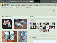 Tablet Screenshot of ehlizeka.deviantart.com