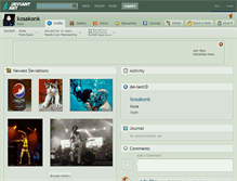 Tablet Screenshot of kosakonk.deviantart.com