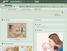 Tablet Screenshot of faerysong.deviantart.com