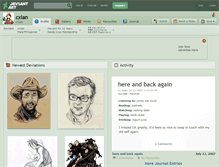 Tablet Screenshot of cxian.deviantart.com