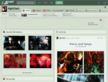 Tablet Screenshot of nightslash.deviantart.com