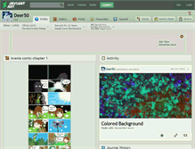 Tablet Screenshot of deer50.deviantart.com