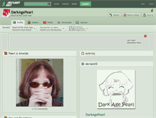 Tablet Screenshot of darkagepearl.deviantart.com