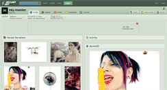 Desktop Screenshot of inky-monster.deviantart.com