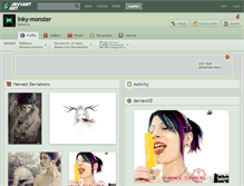 Tablet Screenshot of inky-monster.deviantart.com