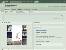 Tablet Screenshot of negativecreep13.deviantart.com