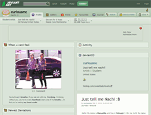 Tablet Screenshot of curiousmc.deviantart.com