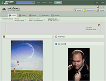 Tablet Screenshot of mich0uxxx.deviantart.com