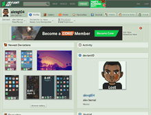 Tablet Screenshot of alexgt04.deviantart.com