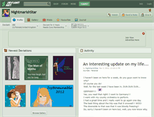 Tablet Screenshot of nightmarishstar.deviantart.com