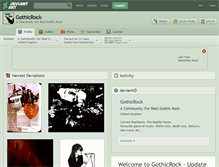 Tablet Screenshot of gothicrock.deviantart.com