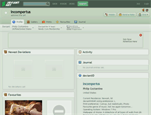 Tablet Screenshot of incompertus.deviantart.com