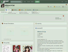 Tablet Screenshot of mittens-d-cat.deviantart.com