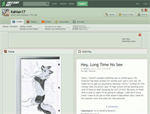 Tablet Screenshot of kahlan17.deviantart.com