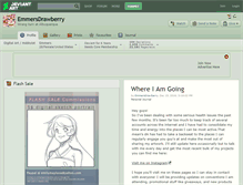 Tablet Screenshot of emmersdrawberry.deviantart.com