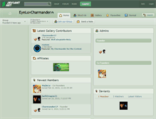 Tablet Screenshot of eyeluvcharmander.deviantart.com