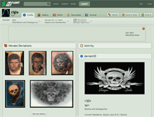 Tablet Screenshot of cigla.deviantart.com