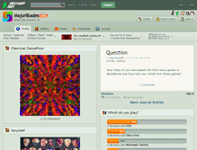 Tablet Screenshot of majorblades.deviantart.com