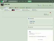 Tablet Screenshot of cedar-star.deviantart.com
