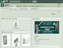 Tablet Screenshot of lupus1.deviantart.com