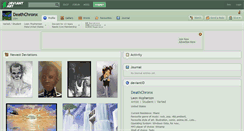 Desktop Screenshot of deathchronx.deviantart.com