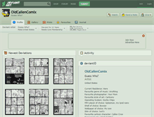 Tablet Screenshot of oldcailencomix.deviantart.com