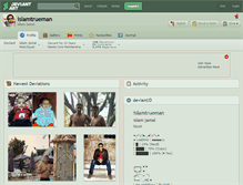Tablet Screenshot of islamtrueman.deviantart.com