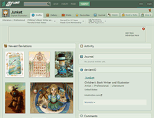 Tablet Screenshot of junket.deviantart.com