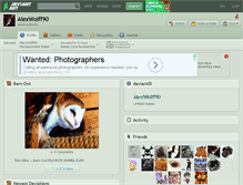 Tablet Screenshot of alexwolff90.deviantart.com