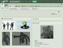 Tablet Screenshot of hybx.deviantart.com