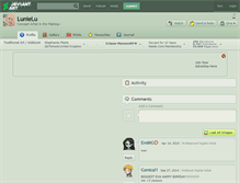 Tablet Screenshot of lunielu.deviantart.com