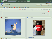Tablet Screenshot of benhickling.deviantart.com