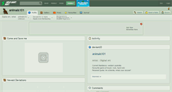 Desktop Screenshot of animals101.deviantart.com