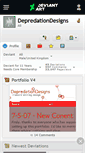 Mobile Screenshot of depredationdesigns.deviantart.com