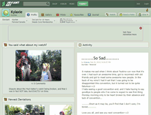 Tablet Screenshot of kylaxie.deviantart.com