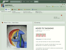 Tablet Screenshot of jadevelcro.deviantart.com