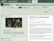 Tablet Screenshot of dracoskull.deviantart.com