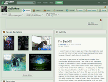 Tablet Screenshot of hajiishere.deviantart.com