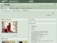 Tablet Screenshot of guide-girl.deviantart.com