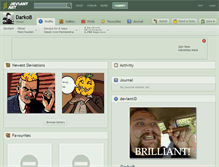 Tablet Screenshot of darkob.deviantart.com