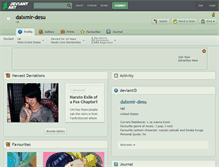 Tablet Screenshot of dalxmir-desu.deviantart.com