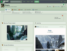 Tablet Screenshot of phloris.deviantart.com
