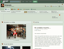 Tablet Screenshot of elmascara.deviantart.com